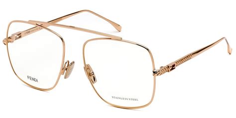 Fendi FF 0445 DDB Eyeglasses in Rose Gold